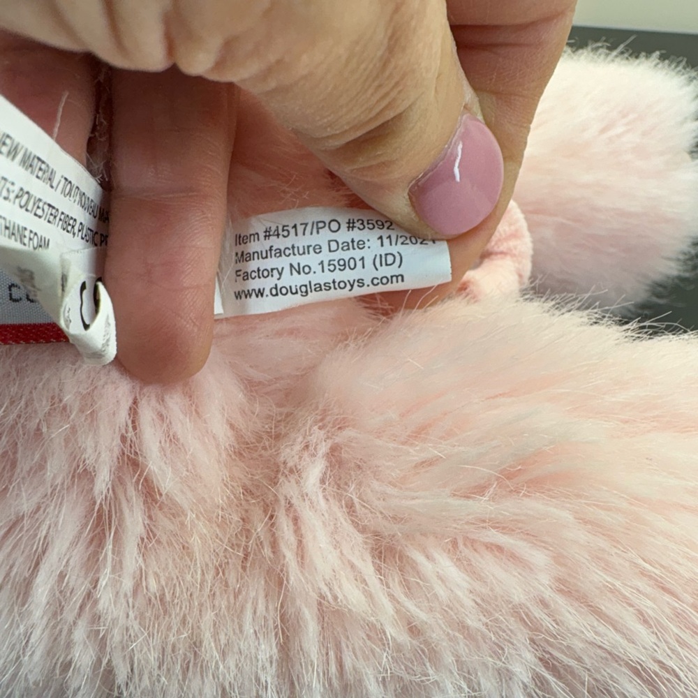 Douglas Curly Tail Pink Piggy Stuffed Animal - Picture 7 of 11
